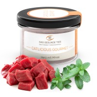 CATLICIOUS GOURMET - Herz mit Minze - 6 x Glas à 200 g