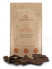 CATTIES - Wild- und Hähnchenfleisch-Streifen - 80 g