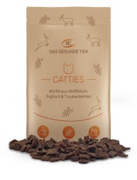 CATTIES - Wildfleisch-Würfel mit Joghurt und Traubenkernen - 80 g