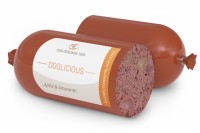 DOGLICIOUS -Alleinfuttermittel für Hunde mit Geflügel, Apfel und Amaranth - Sparpack 6 x Wurst à 400 g