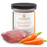 DOGLICIOUS GOURMET -Alleinfuttermittel für Hunde mit Lamm mit frischem Gartengemüse - 6 x 290 g