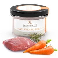 Catlicious Gourmet Lamm mit Karotte - Sparpackung 6 x Glas à 180 g